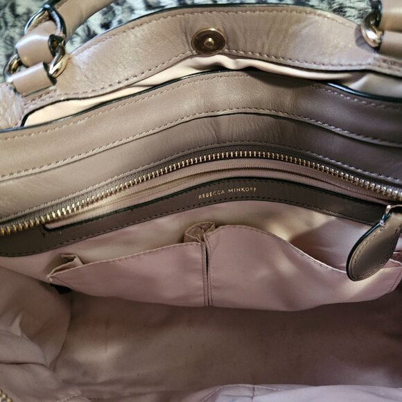 Rebecca Minkoff | Bedford Leather Satchel Shoulder Crossbody Bag - Picture 14 of 16